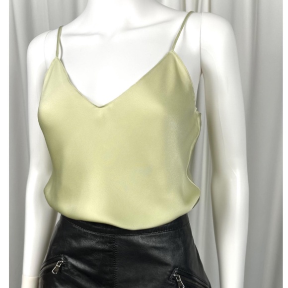 Polo Ralph Lauren Sheer Satin Camisole Lingerie Tank Top in Soft Pastel Green XS - Picture 3 of 10